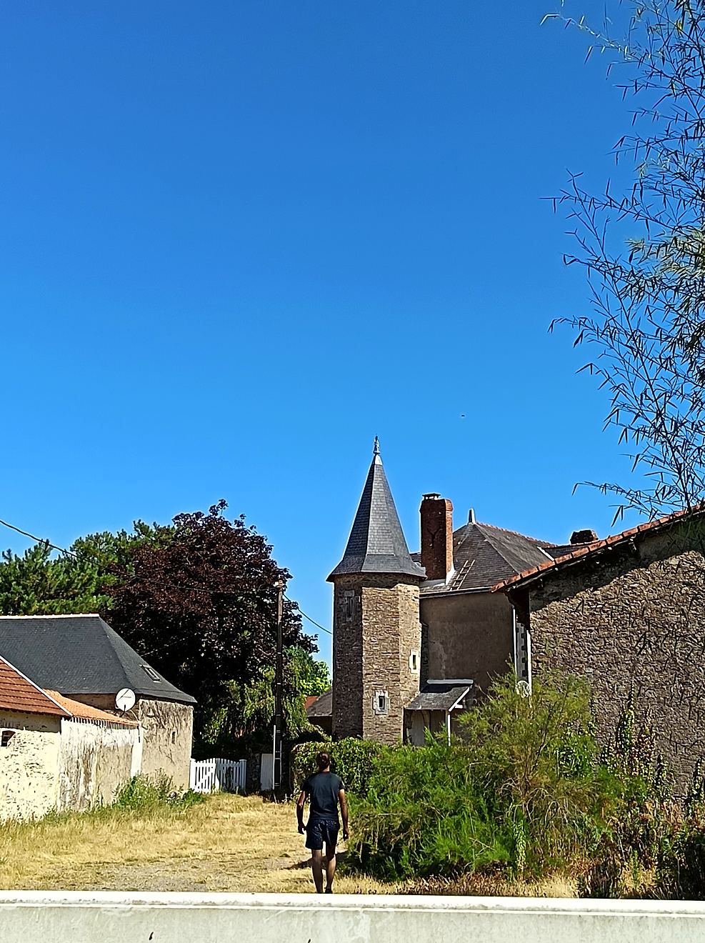 La tourelle restaurée, retrouvant sa silhouette